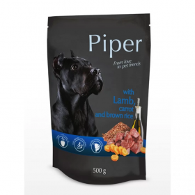 Piper Adult пауч агнешко, моркови и кафяв ориз, 500 гр.